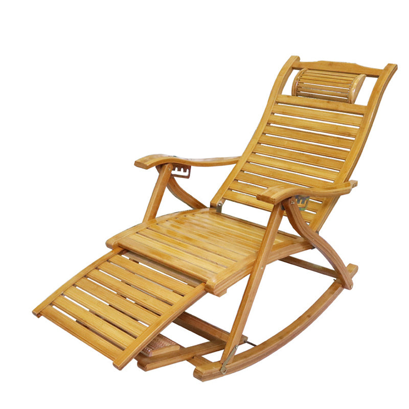 Simple Style Bamboo Rocking Chair Leisure Lounge Lazy Chair for Living Room
