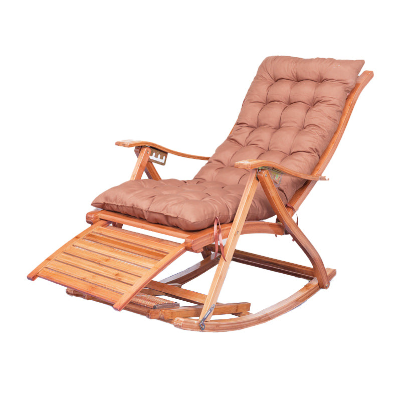Simple Style Bamboo Rocking Chair Leisure Lounge Lazy Chair for Living Room