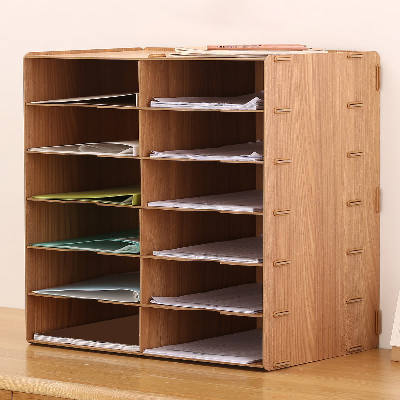 Contemporary Vertical Filing Cabinet Wooden Frame File Cabinet