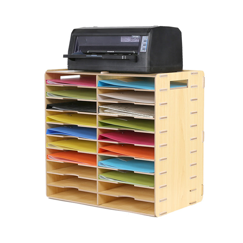 Contemporary Vertical Filing Cabinet Wooden Frame File Cabinet