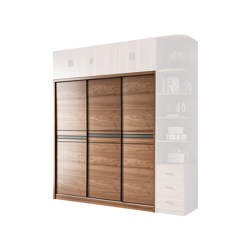 Bedroom Wooden Storage Cabinet Traditional Sliding Doors Wardrobe Armoire