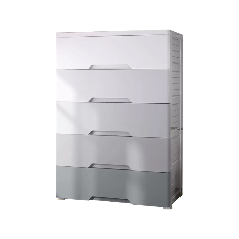 Contemporary Bedroom Wardrobe Plastic Drawers Storage Armoire