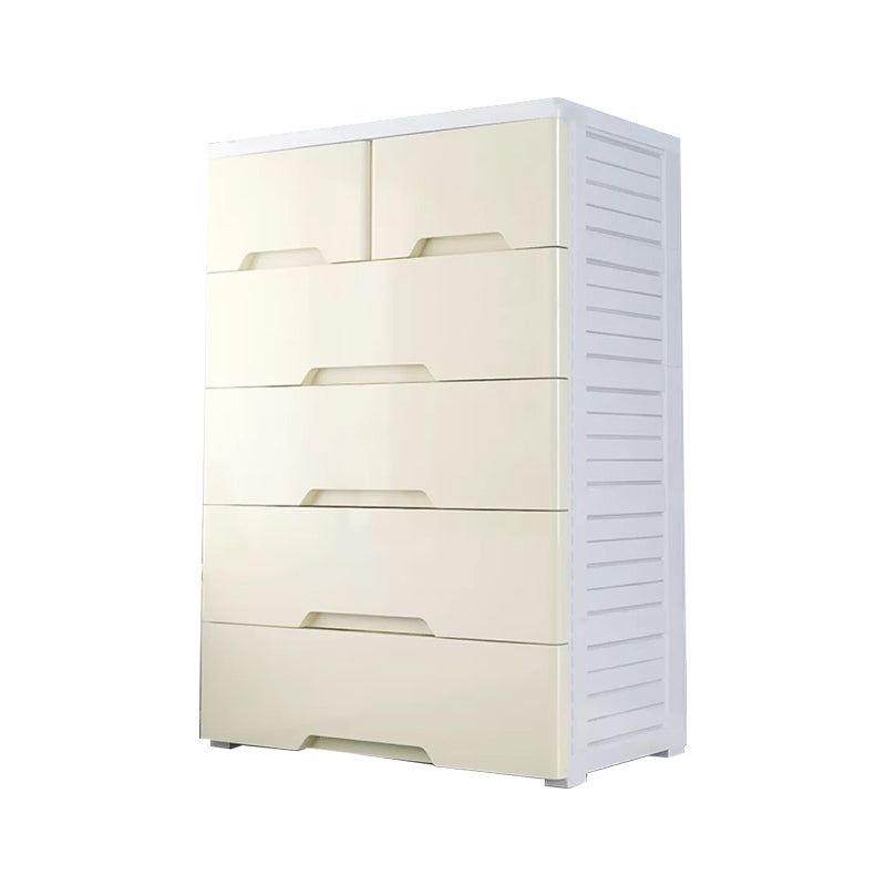 Contemporary Bedroom Wardrobe Plastic Drawers Storage Armoire