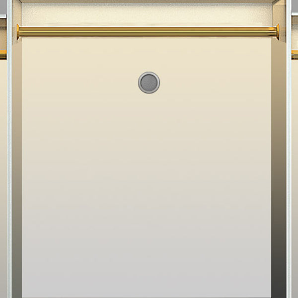 Engineered Wood Wardrobe Cabinet Modern Wardrobe Closet with Shelves for Home