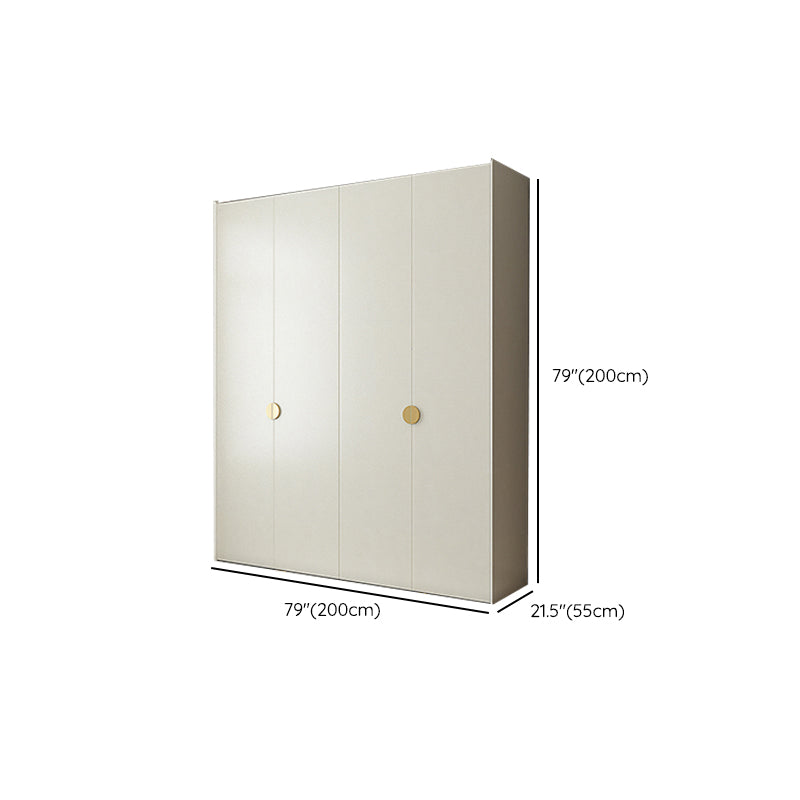 Engineered Wood Wardrobe Cabinet Modern Wardrobe Closet with Shelves for Home