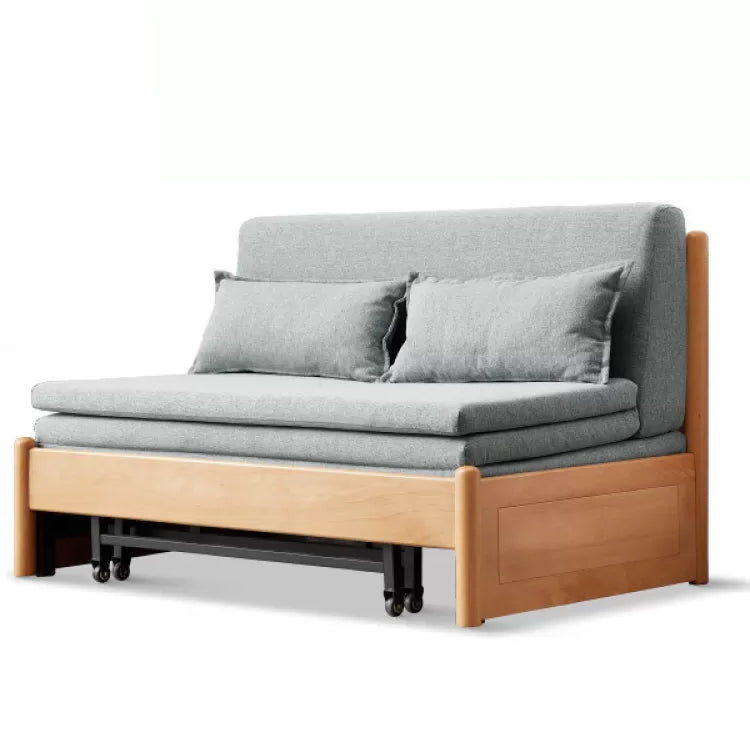 31.5" W Solid Wood Removable Sleeper Sofa Scandinavian Sofa Bed