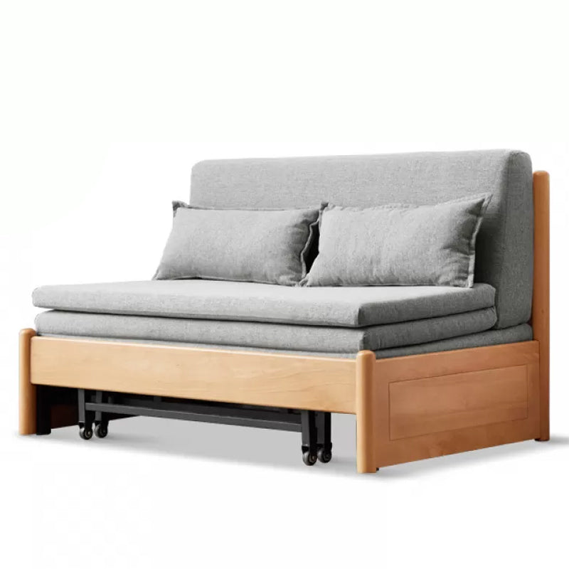 31.5" W Solid Wood Removable Sleeper Sofa Scandinavian Sofa Bed