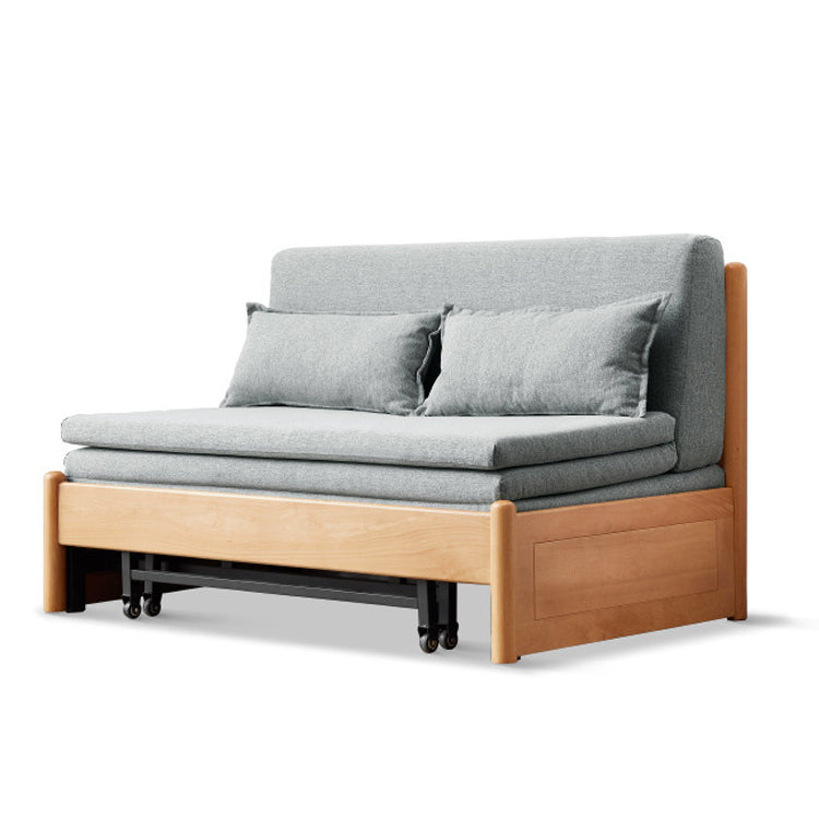 31.5" W Solid Wood Removable Sleeper Sofa Scandinavian Sofa Bed