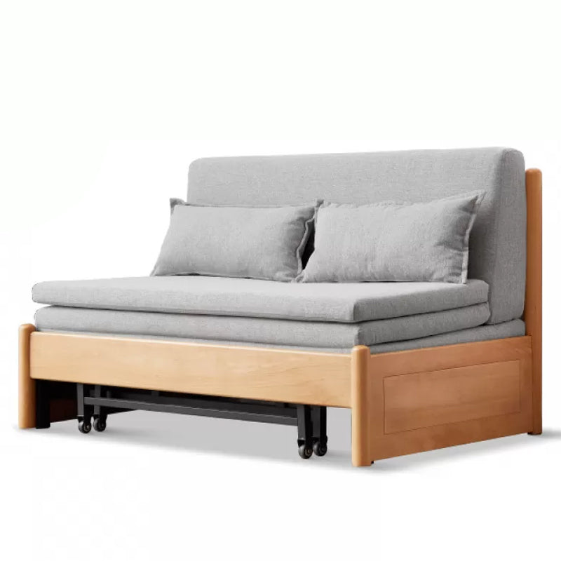 31.5" W Solid Wood Removable Sleeper Sofa Scandinavian Sofa Bed