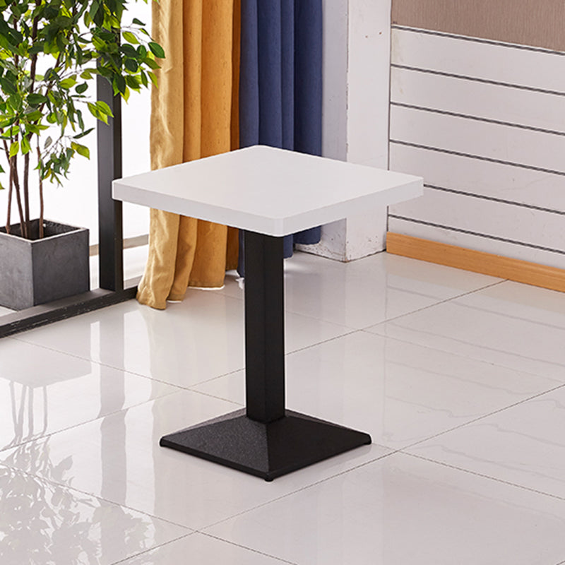 Modern Wooden Dining Room Table with Metal Legs for Living Room