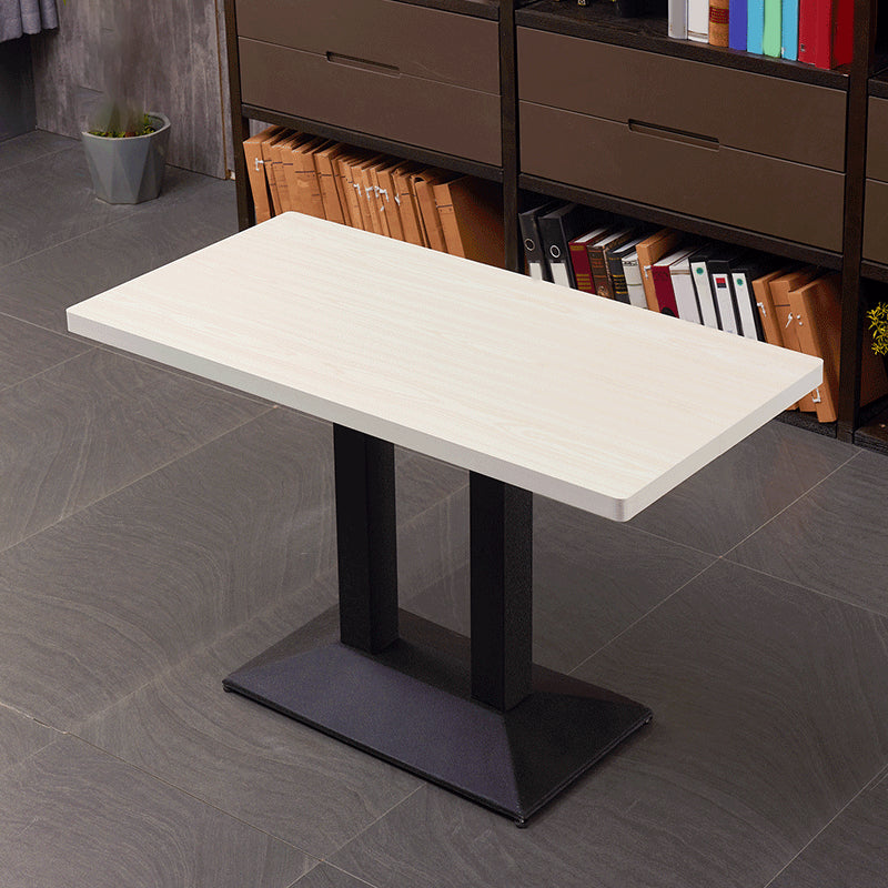 Modern Wooden Dining Room Table with Metal Legs for Living Room