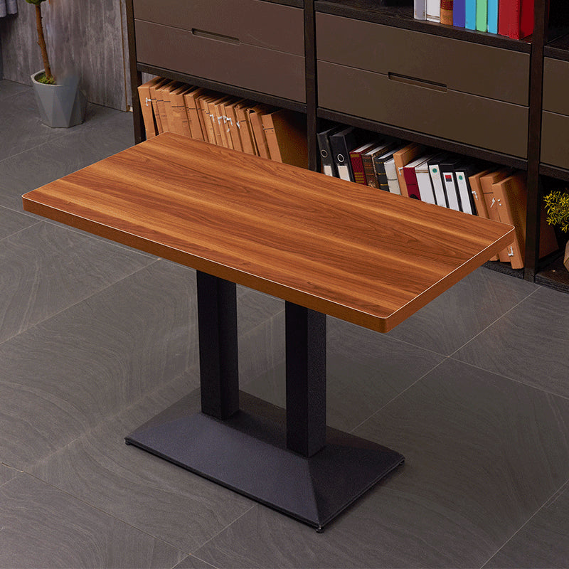 Modern Wooden Dining Room Table with Metal Legs for Living Room