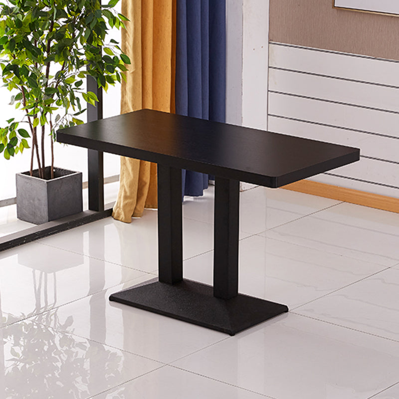 Modern Wooden Dining Room Table with Metal Legs for Living Room