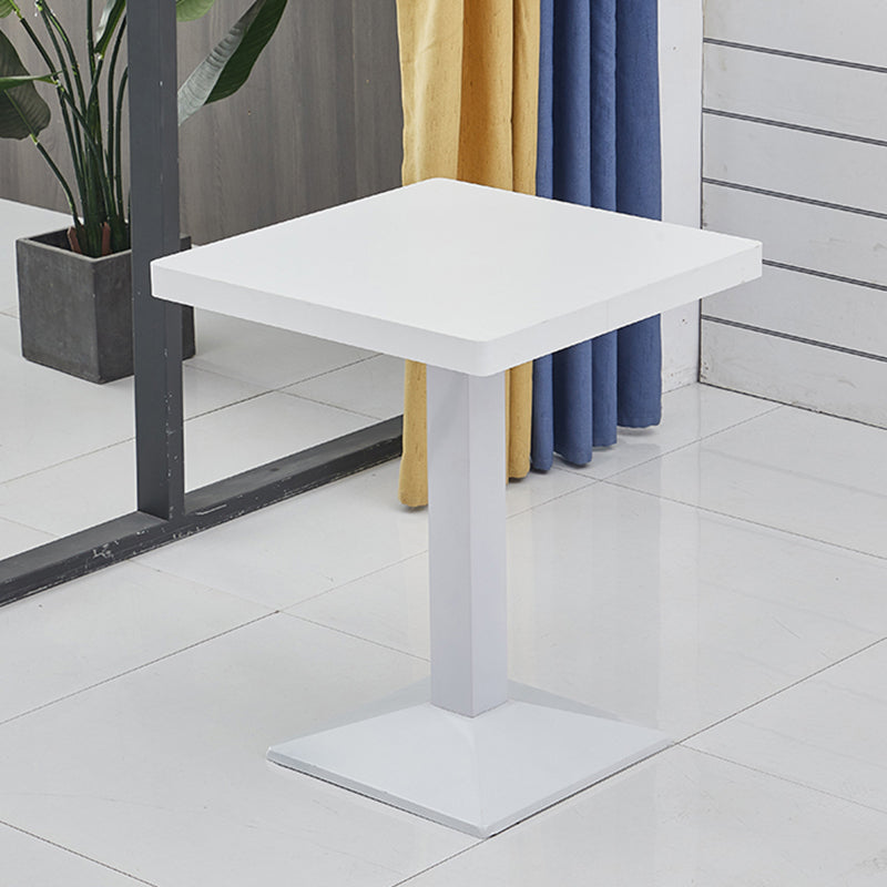 Modern Wooden Dining Room Table with Metal Legs for Living Room