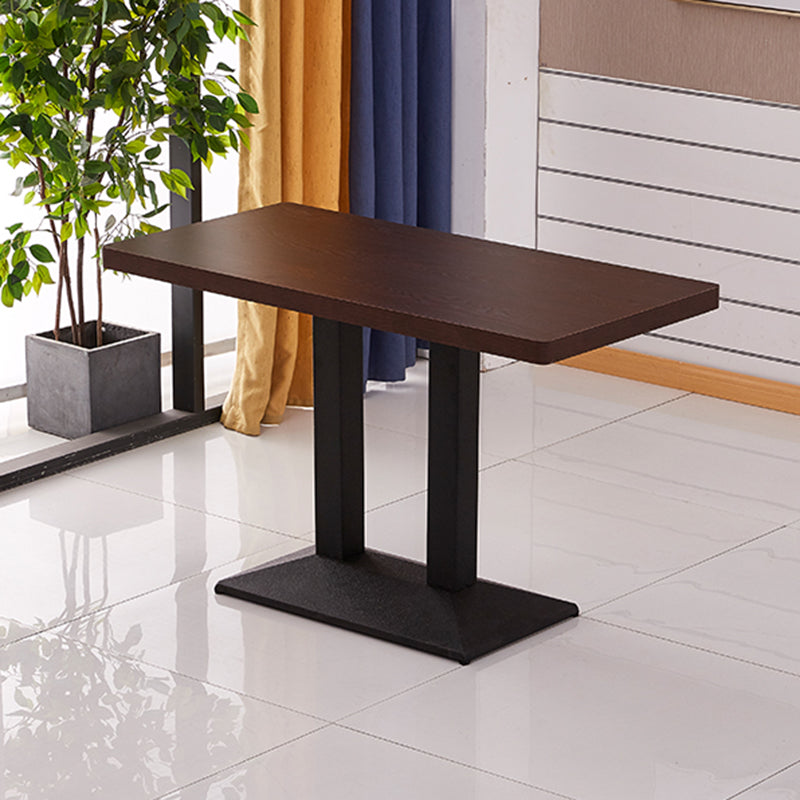 Modern Wooden Dining Room Table with Metal Legs for Living Room