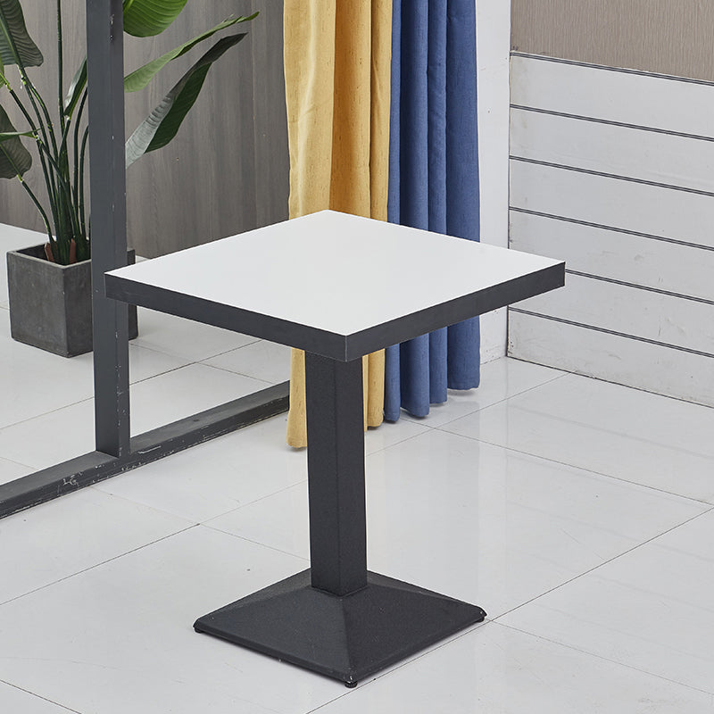 Modern Wooden Dining Room Table with Metal Legs for Living Room