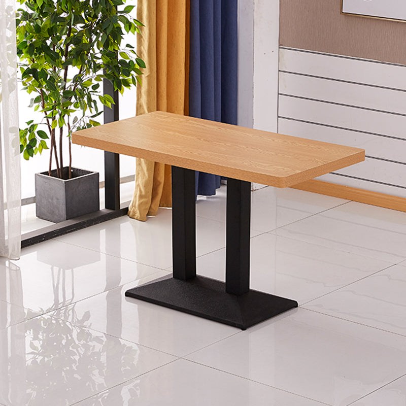 Modern Wooden Dining Room Table with Metal Legs for Living Room