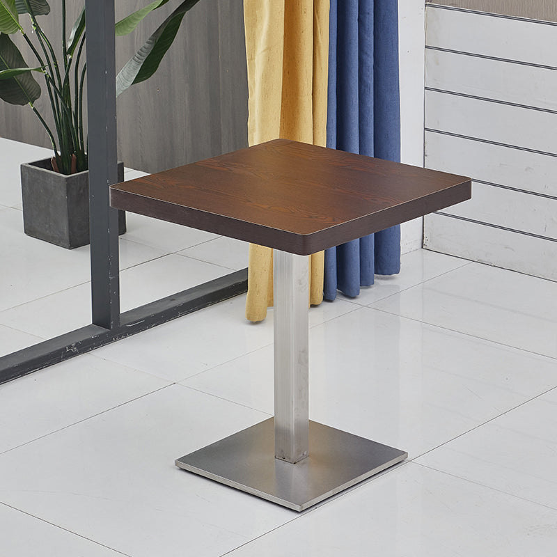 Modern Wooden Dining Room Table with Metal Legs for Living Room