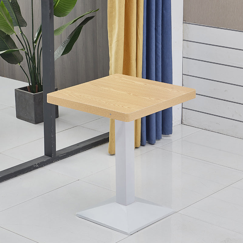 Modern Wooden Dining Room Table with Metal Legs for Living Room