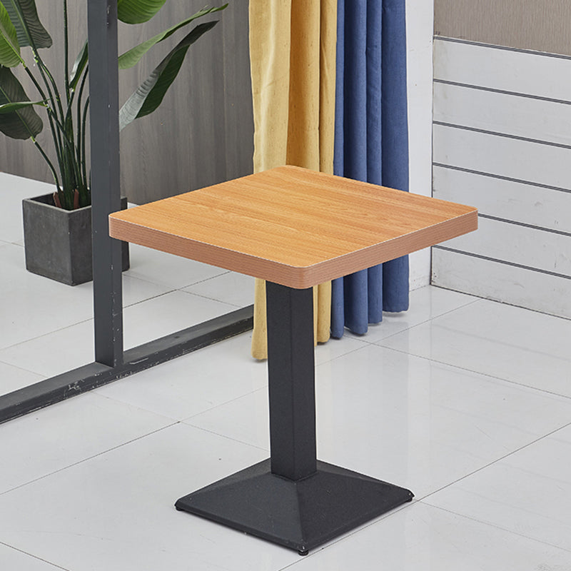 Modern Wooden Dining Room Table with Metal Legs for Living Room