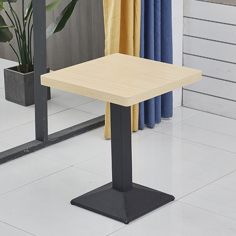 Modern Wooden Dining Room Table with Metal Legs for Living Room