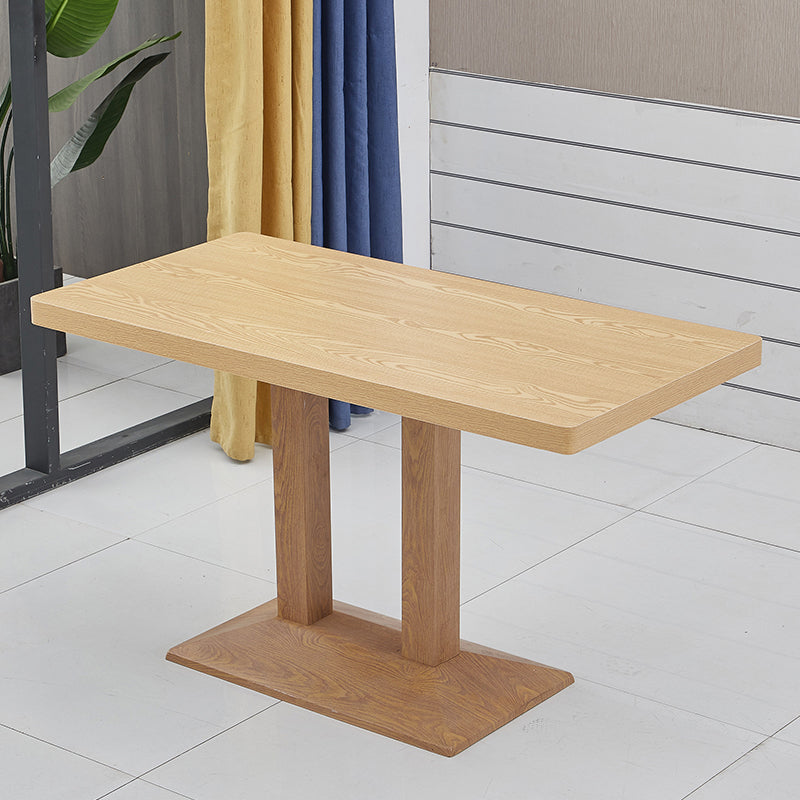 Modern Wooden Dining Room Table with Metal Legs for Living Room