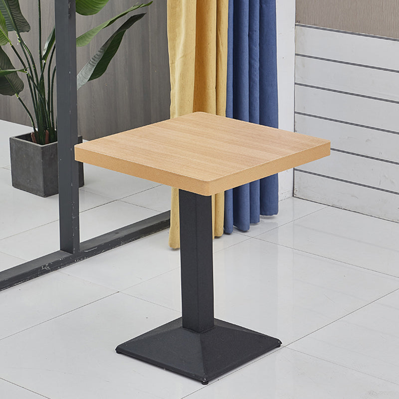 Modern Wooden Dining Room Table with Metal Legs for Living Room