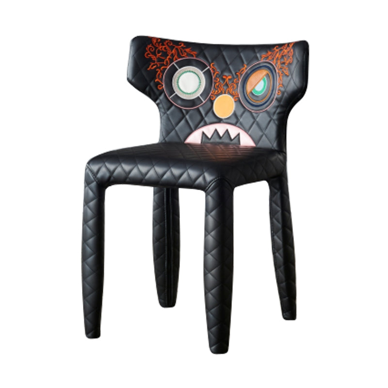Contemporary Style Wingback Upholstered Dining Side Chair for Dining Room