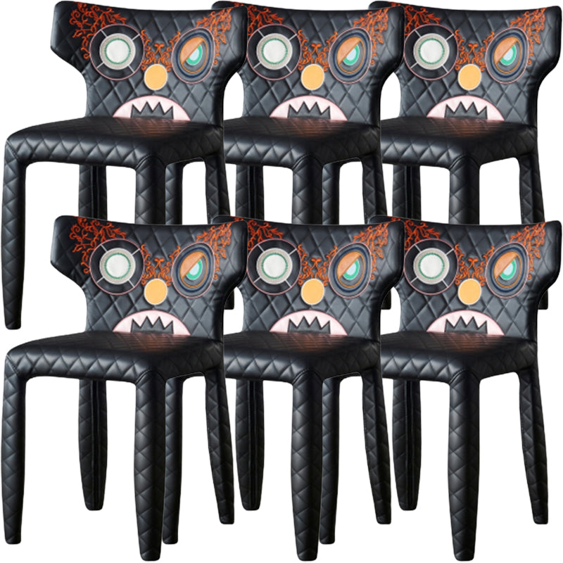 Contemporary Style Wingback Upholstered Dining Side Chair for Dining Room
