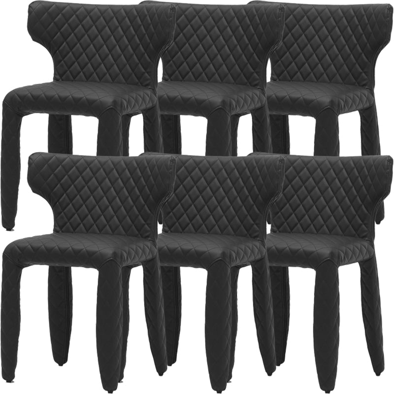 Contemporary Style Wingback Upholstered Dining Side Chair for Dining Room