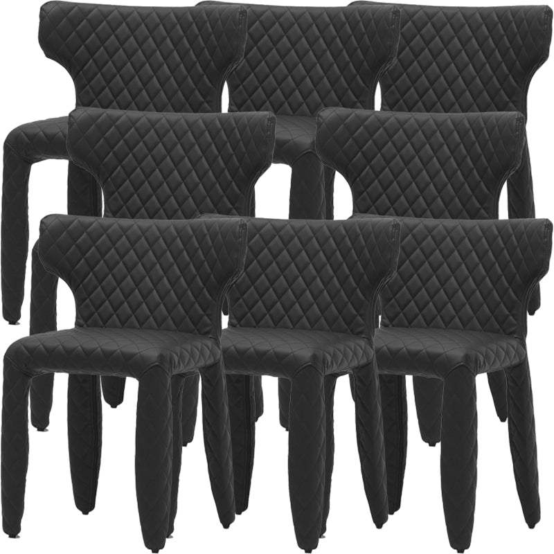 Contemporary Style Wingback Upholstered Dining Side Chair for Dining Room