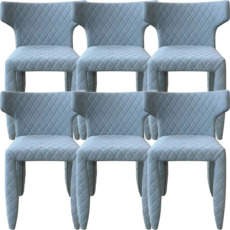 Contemporary Style Wingback Upholstered Dining Side Chair for Dining Room
