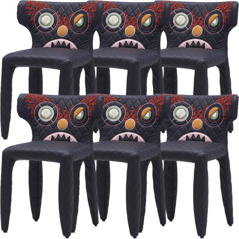 Contemporary Style Wingback Upholstered Dining Side Chair for Dining Room