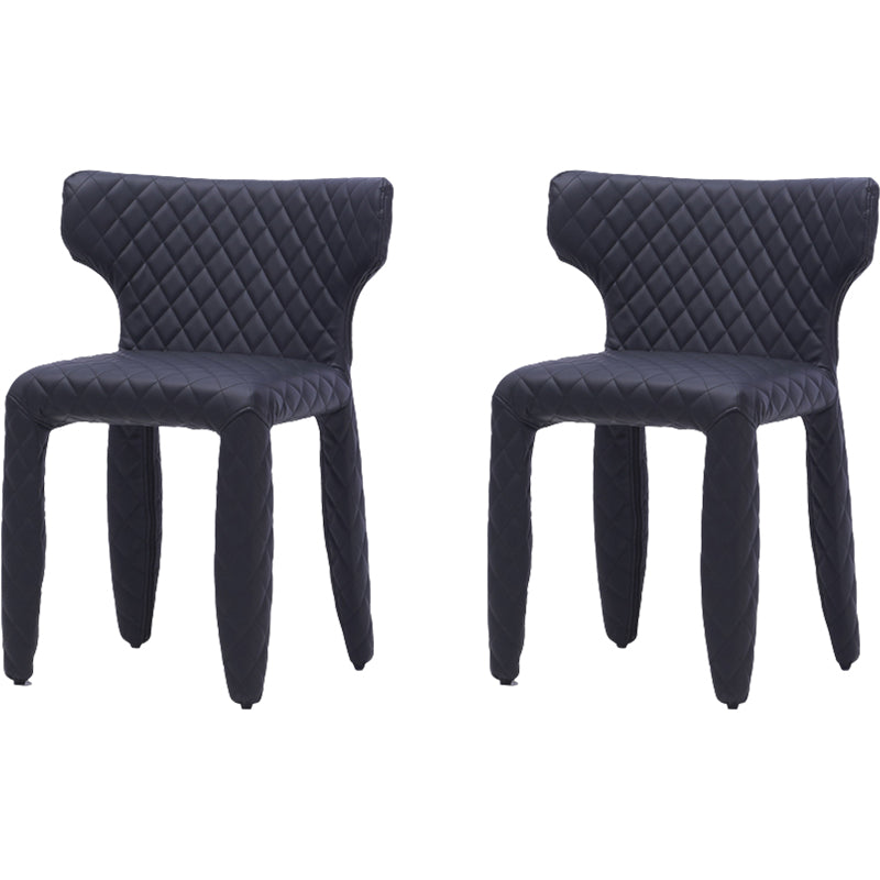 Contemporary Style Wingback Upholstered Dining Side Chair for Dining Room