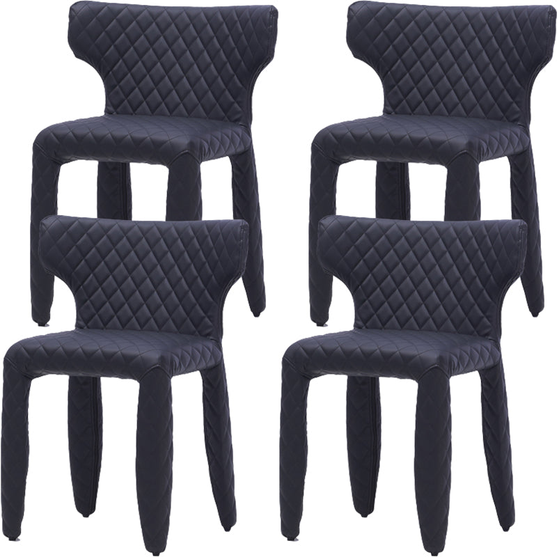 Contemporary Style Wingback Upholstered Dining Side Chair for Dining Room