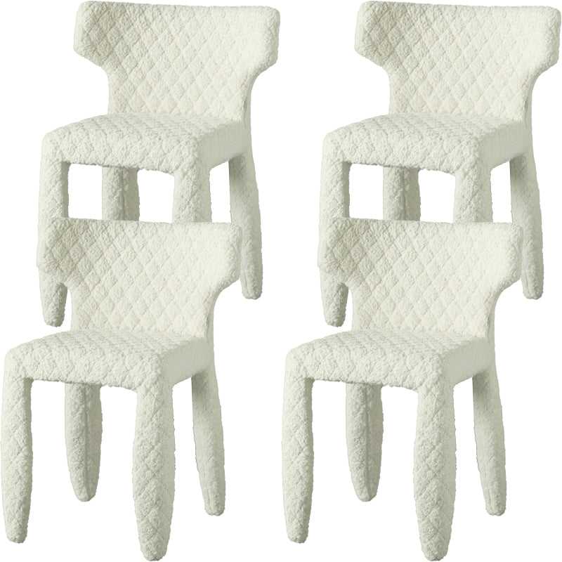 Contemporary Style Wingback Upholstered Dining Side Chair for Dining Room