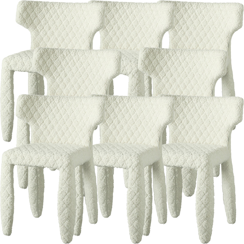Contemporary Style Wingback Upholstered Dining Side Chair for Dining Room