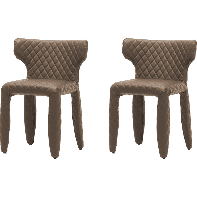 Contemporary Style Wingback Upholstered Dining Side Chair for Dining Room