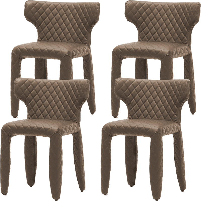 Contemporary Style Wingback Upholstered Dining Side Chair for Dining Room