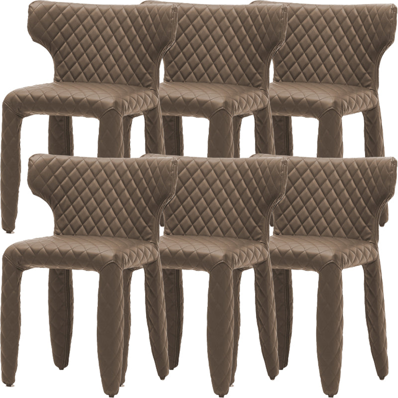 Contemporary Style Wingback Upholstered Dining Side Chair for Dining Room