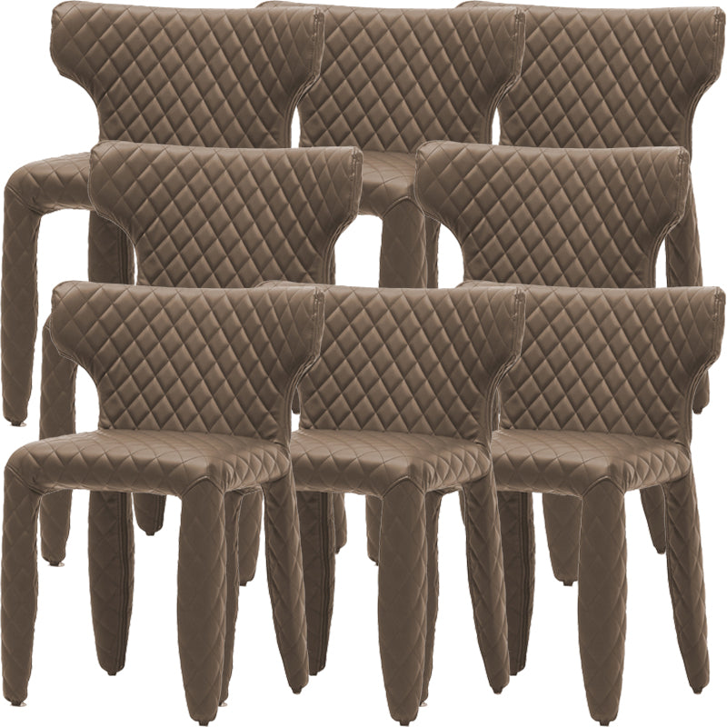 Contemporary Style Wingback Upholstered Dining Side Chair for Dining Room