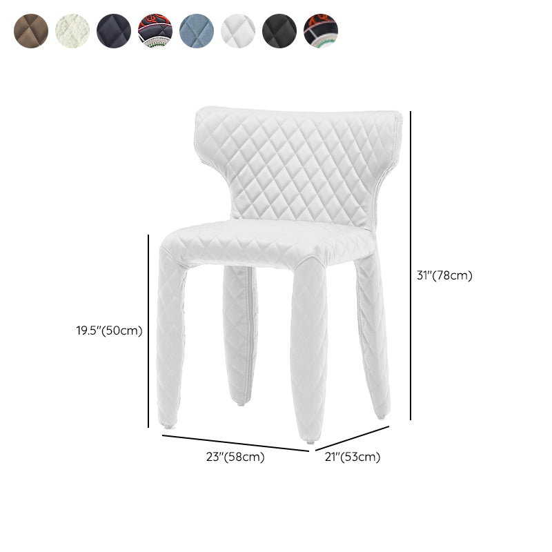Contemporary Style Wingback Upholstered Dining Side Chair for Dining Room