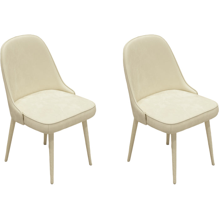 Contemporary Style Upholstered 4 Legs Dining Chairs for Living Room