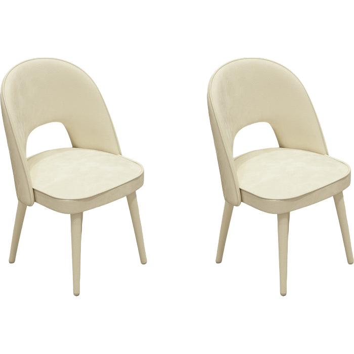 Contemporary Style Upholstered 4 Legs Dining Chairs for Living Room
