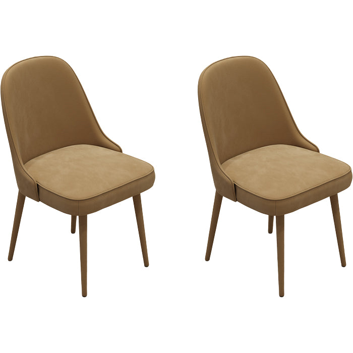 Contemporary Style Upholstered 4 Legs Dining Chairs for Living Room