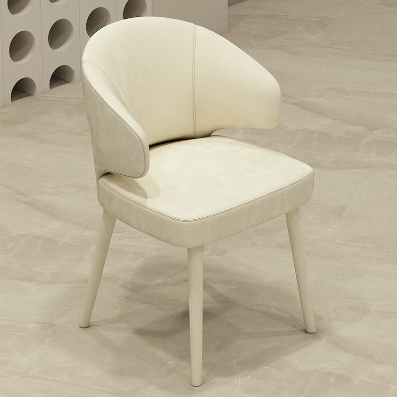 Contemporary Style Upholstered 4 Legs Dining Chairs for Living Room