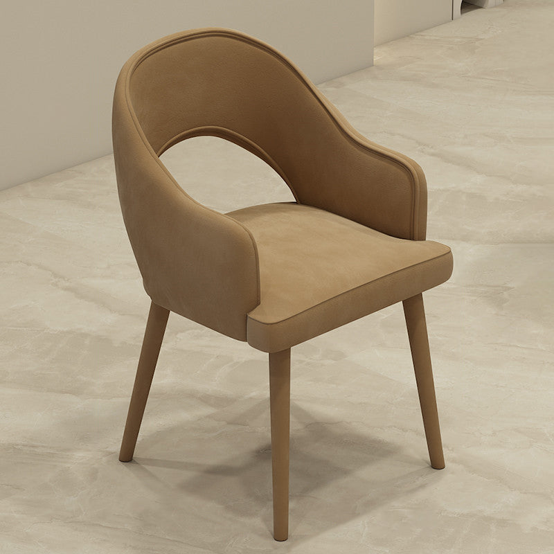 Contemporary Style Upholstered 4 Legs Dining Chairs for Living Room