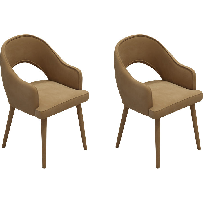 Contemporary Style Upholstered 4 Legs Dining Chairs for Living Room