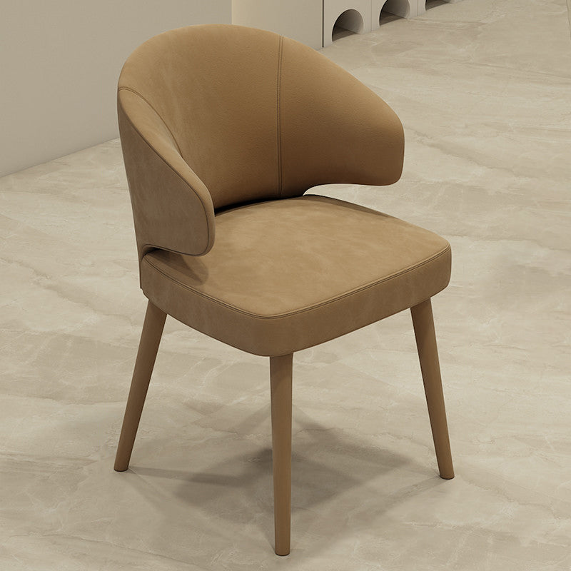 Contemporary Style Upholstered 4 Legs Dining Chairs for Living Room