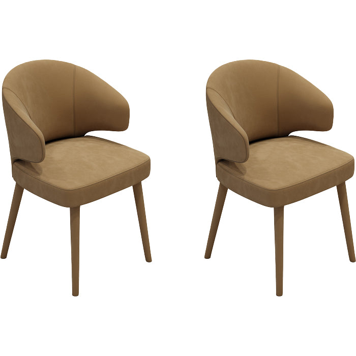 Contemporary Style Upholstered 4 Legs Dining Chairs for Living Room